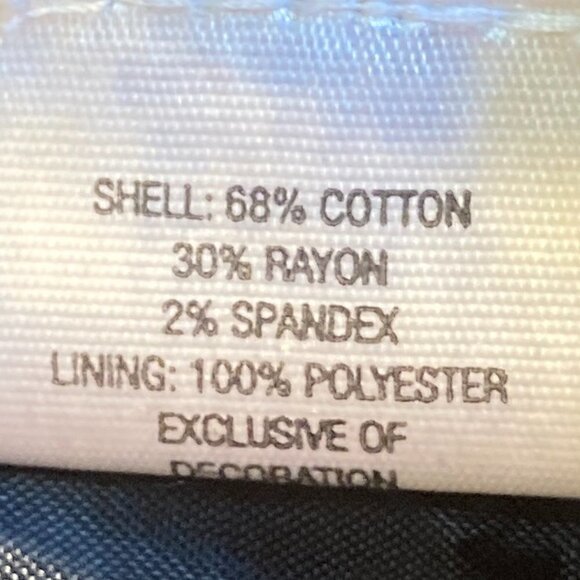 Mossimo SZ L Black cotton velvet boxy tailored blazer Vintage formal retro - Picture 11 of 12